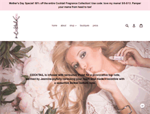 Tablet Screenshot of cocktailperfume.com